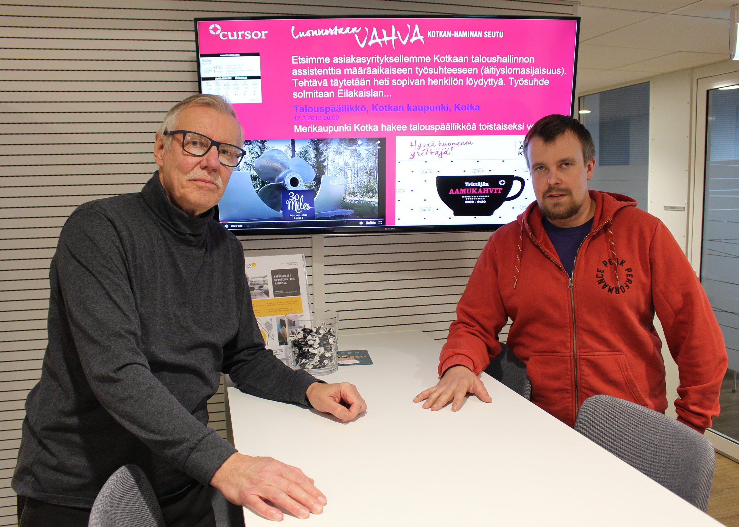 Kuva Mervi Liimatainen Markku Merovuo ja Jake Ihalainen