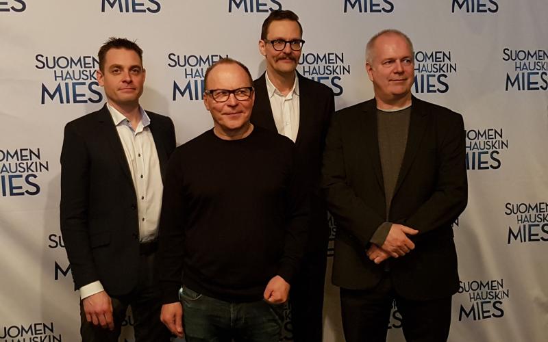 Suomen hauskin mies -elokuvan tekijöitä, kuva: Marianne Mokkala-Räty Suomen hauskin mies -elokuvan tekijöitä, kuva: Marianne Mokkala-Räty