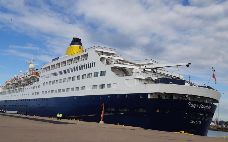 Kuva Mervi Liimatainen Saga Sapphire Kotkan Kantasatamassa