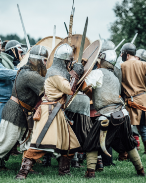 Miekat, muurit, musketit. Kuva: Markus Perko Haminan historiafestivaali