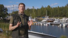 Tutkimusmatkailija David Jones Pyhtäällä Tutkimusmatkailija David Jones Pyhtäällä